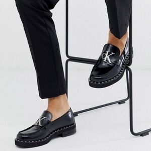 Calvin Klein Black Chunky Sole Loafers
